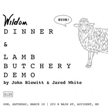Load image into Gallery viewer, LAMB BUTCHERY DEMO | 03.18